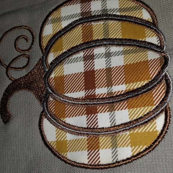 2 PC Oeko-tex Kitchen Towel Pumpkin Harvest Thanksgiving - Picture 2 of 5